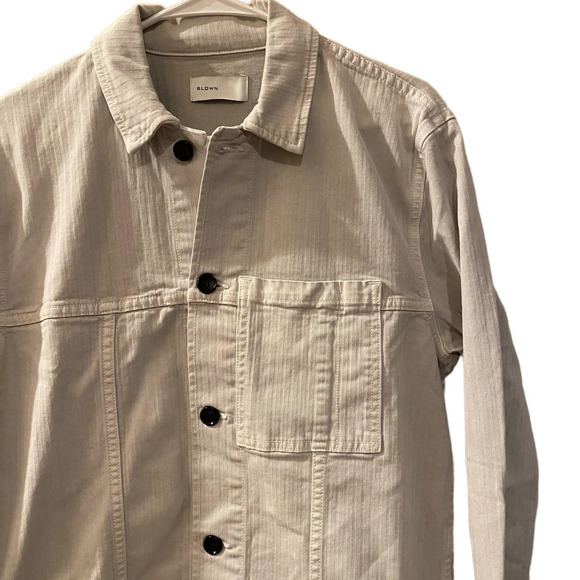 BLDWN Druid Cotton Blend Jacket in Light Grey sz XS - Picture 2 of 9